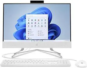 HP 21.5" All-in-One Desktop, Intel Pentium Silver J5040 Processor, Intel UHD Graphics 605, 4 GB RAM, 128 GB Storage, Windows 11 Home (22-dd0120, 2021)