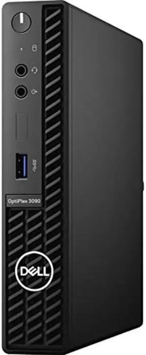 Dell OptiPlex 3000 3090 Desktop Computer - Intel Core i5 10th Gen i5-10500T Hexa-core (6 Core) 2.30 GHz - 8 GB RAM DDR4 SDRAM - 256 GB M.2 PCI Express NVMe SSD - Micro PC - Black