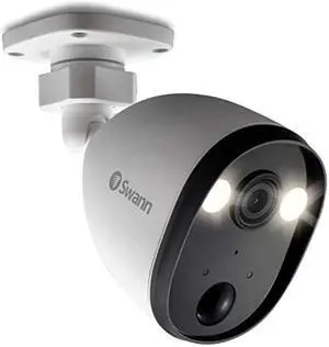 Swann Powered Wi-Fi 1080p Full HD Indoor & Outdoor Waterproof Security Camera With Spotlight, Color Night Vision, 2-way Talk, Heat, Motion & Person Detection, Free Cloud & Local Recording
