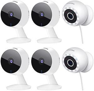 Laview 4MP Security Cameras Outdoor Indoor 2pc,2K Wired Cameras for Home Security with Starlight Color Night Vision,IP65 Spotlight Security Camera