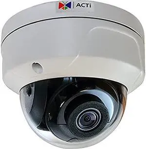 ACTi A71 4MP Outdoor Dome Camera with D/N, Adaptive IR, Extreme WDR, SLLS, Fixed Lens, f2.8mm/F1.6, H.265/H.264, 1080p/30fps, 3D DNR, Audio, MicroSDHC/MicroSDXC, PoE/DC12V, IP67, IK10, DI/DO