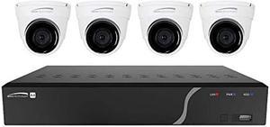Speco 4 Channel 1 TB NVR and 4 Dome Camera Kit, ZIPK4T2