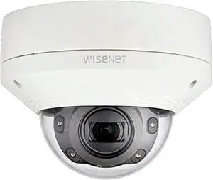 Hanwha Techwin XNV-6080R Wisenet 2MP Vandal-Resistant Network IR Dome Camera, 1/2.8" 2MP CMOS, 1920x1080 Resolution, 2.8~12mm (4.3X) Motorized Varifocal Lens, 50m IR Viewable Length