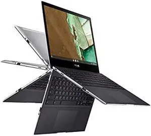ASUS Chromebook Flip CM3, 12" Touchscreen HD NanoEdge Display, MediaTek(tm) Kompanio 820 (8192), Arm NATT MC5 GPU, 64GB eMMC, 4GB RAM, Wi-Fi 5, Chrome OS, Aluminum, Mineral Gray, CM3200FM1A-DS44T-S