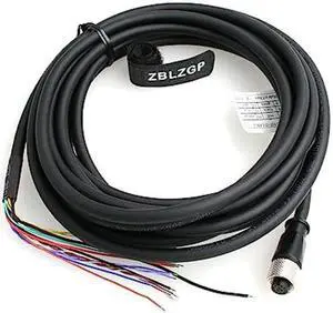 ZBLZGP DataMan 260 Reader Serial Cable IO Power Cable M12 A-Code 12 pin Female Cable Connector for COGNEX Industrial CCBL-05-01 Vision Camera (5M)