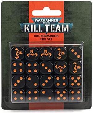 Games Workshop Warhammer 40k - Kill Team Ork Kommandos Dice Set
