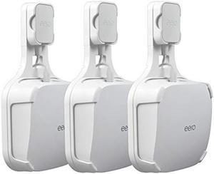 STANSTAR Wall Mount for Eero Pro 6, Sturdy Wall Mount Holder, Space Saving, Cord Management Wall Mount for Eero Pro 6 tri-Band Mesh Wi-Fi 6 System, Without Messy Wires.(3Pack)