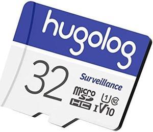 Hugolog 32GB Micro SD Card, MicroSDXC UHS-I Memory Card for Laview Camera - 100MB/s, 667X, U1, Class10, FHD Video V10, A1, FAT32, High Speed Flash TF Card P500 for Phone/Dash Cam/Tablet/PC/Computer
