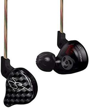 KZ ZST Dynamic Hybrid Dual Driver in Ear Earphones (Black with Mic)