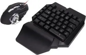 Gaming Keyboard and Mouse Converter,Bluetooth 5.0 Eating Chicken Throne Mobile Game Set,Adjustable Fast Charging,Long Battery Life,Support Android/iOS 13.4 or Less(Mix SE automatic pressure gun set)