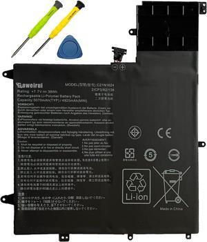 BOWEIRUI C21N1624 Battery Replacement for Asus Q325UA Q325UAR UX370UA-C4061T Q325U-BI7T18 ZenBook Flip S UX370UA UX370UA-1A 1B UX370UA-C4129T C4061T C4072T C4093T C4104T Series 0B200-02420000 39Wh