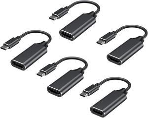 RayCue USB C to HDMI Adapter 4K for Mac OS, Type-C to HDMI Adapter [Thunderbolt 3/4], Compatible with iPhone 15 Pro/Max, MacBook Pro/Air, Galaxy, Dell XPS, Pixelbook, Microsoft and More (5 Pack)
