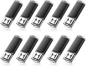 RAOYI 20 Pack 2GB USB Flash Drive Bulk USB 2.0 Memory Stick Thumb Drive Pen Drive Bundle-Black