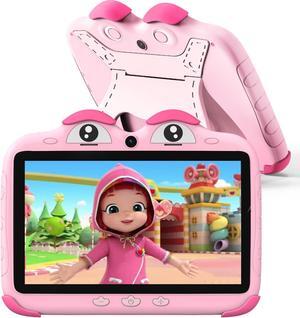 Kids Tablet 7 Inch Tablet for Kids 32GB Toddler Tablet Free Kids Software Installed, Kids Learning Android Tablet with WiFi YouTube Parental Control for Toddlers Boys Girls Childrens Tablet