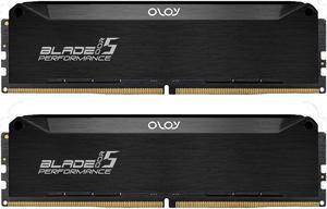 OLOy DDR5 RAM 32GB (2x16GB) Black Hairline Blade 6400 MHz CL32 1.35V Gaming UDIMM (MD5U1664321BRLDA)