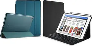 ProCase iPad Air (3rd Gen) 10.5" 2019 / iPad Pro 10.5" 2017 Ultra Slim Case Bundle with Keyboard Case for iPad Air 10.5" (3rd Gen) 2019 / iPad Pro 10.5 2017 with Built-in Apple Pencil Holder