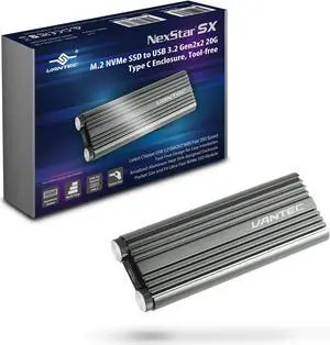 M.2 NVMe SSD to USB 3.2 Gen2x2 20G Type C Enclosure (NST-220C3-SG)