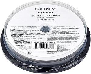 Digital 4X 128GB BDXL Quad Layer BD-R XL White Inkjet Printable Blu-ray Recordable 50 Year archival Discs - 10 Discs