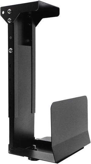 Heavy Duty Computer Wall Mount PC Case - Upgraded, also great for PC Mount Under Desk - Height Adjustable from 11" to 21", Width Adjustable from 5.5" to 9.8",Computer Mount Under Desk Mount PC Tower