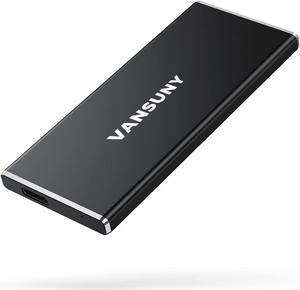 Vansuny 1TB Portable External SSD, USB 3.1 Gen2 540MB/s High-Speed Data Transfer, Metal USB C Mini Portable External Solid State Drive for PC, Laptop, Phones and More