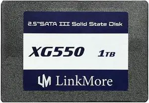 LinkMore XG550 1TB 2.5'' SATA III (6Gb/s) Internal SSD, Solid State Drive, Read Speed Up to 550MB/s, 2.5 inch for Laptop and PC Desktop