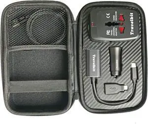 NESCOM International Business Charger Travelkit, Including Universal Charger, Car Charger, Lightning Cable, Type C to HDMI Adapter, Type C to USB A Adapter.