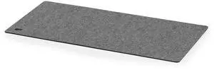 Oakywood Craft 100% Merino Wool Felt & Cork Desk mat - Sustainable, Handmade Wool Felt Desk pad with Cork Base for Comfort and Stability - 100% Merino Wool & Cork - Grey 62x30cm (24.41x11,8 in)