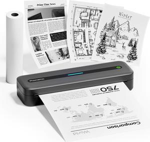 Phomemo Portable Printers Wireless for Travel M832 with 200 Sheets Thermal Paper 8.5'' x 11''