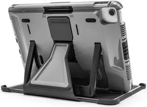 PIVOT A22A Atlas Tablet Case - Fits iPad (10th gen.) - 360 Degree Protection - for Professional Pilots, General Aviation - Gray Body/Black Clip