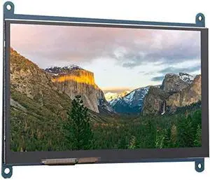 Pomya Touchscreen Monitor for Raspberry Pi - 7-Inch LCD HDMI 1024x600 Ultra HD Display Screen Capacitive Touch Screen