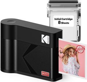 KODAK Mini 3 ERA 4PASS Portable Photo Printer (Black, Mini 3 ERA, Printer + 8 Sheets)