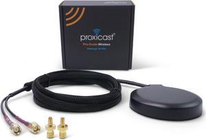 Proxicast Ultra Low Profile MIMO 4G / 5G Omni-Directional Magnetic/Adhesive Mount Antenna for Verizon, AT&T, T-Mobile Modems & Routers with SMA or TS9 External Antenna Jacks (ANT-122-M19)