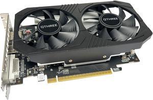 QTHREE GTX 1050 Ti Graphics Card,4GB,128 Bit,GDDR5,Desktop Video Card for PC Gaming,DisplayPort,HDMI,DVI-D,PCI Express X16 3.0,Computer GPU,DirectX 12,Support 8K
