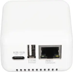 Yunseity LAN Print Share Server, Print Server for Win XP, for Android, for Linux 3.4, Supports Image Printing, Multiple Interfaces, Maximum Support 256GB, Simple and Compact (US