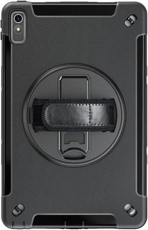 SaharaCase Protection Hand Strap Series Case Cover for Lenovo Tab P11 (2nd Generation 2023) [Shockproof Bumper] Heavy Duty Rugged Protection Antislip Integrated Kickstand - Black