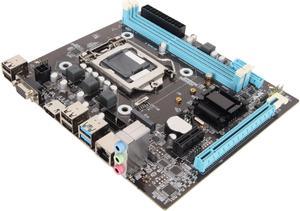 Gaming Motherboard, H81 Dual Channel DDR3 M.2 NVMe NGFF SATA 6Gb s PCIe Slot LGA 1150 Micro ATX PC Motherboard
