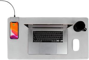 Limitless DeskPad Pro 10W Wireless Surface Mat with Cable (Gray)