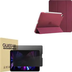 ProCase Slim Case Bundle with 4-Way Privacy Screen Protector for iPad Air 5th/4th