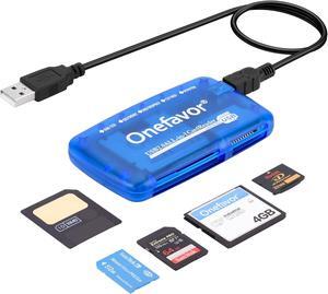 Onefavor SmartMedia Cards Reader Writer, All-in-1 USB Universal Multi Card Adapter and 3.3V SmartMedia Cards SM 16MB