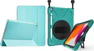 ProCase iPad 10.2 Slim Smart Case Bundle with Rugged Heavy Duty Cover for 10.2" iPad 8th Gen 2020 / 7th Gen 2019