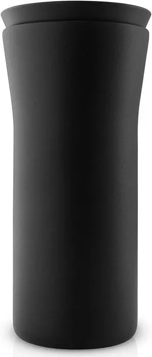 Eva Solo | City To Go Cup recycled 12oz | Practical, double-walled thermo cup for easy and simple one-hand operation  click-lid allows drinking from all sides | Black