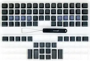 Advantage360 Blank Keycap Set - PBT Plastic | 76 Key Set | Logo Keycap Puller