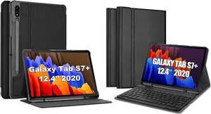 ProCase Galaxy Tab S7 Plus 12.4 Slim Stand Case 2020 Bundle with Galaxy Tab S7 Plus Keyboard Case 12.4" 2020 (Model SM-T970/T975/T976/T978)