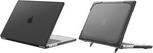 ProCase MacBook Pro 16 Inch Matte Frosted Translucent Hard Shell Case Bundle with MacBook Pro 16 Inch Heavy Duty Case
