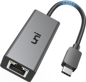 uni USB-C to Ethernet Adapter 2.5G Bundle with USB-C to Ethernet Adapter for Switch