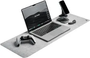 DELTAHUB - Minimalistic Felt Desk Protective Pad, Anti-Fray, Anti-Slip, Easy to Clean, Easy Glide, Long Lasting, Sleek Design, Comfortable, Resistant, Desk Mat, PC, Mac, Laptop - Medium (12x35inch) DELTAHUB - Minimalistic Felt Desk Protective Pad, Anti-Fray, Anti-Slip, Easy to Clean, Easy Glide, Long Lasting, Sleek Design, Comfortable, Resistant, Desk Mat, PC, Mac, Laptop - Medium (12x35inch)