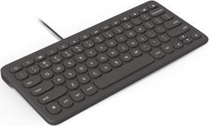 Zagg Connect Keyboard - Compact 12-inch Lightning Wired Keyboard - Optimal for iOS and iPadOS Devices - Designed for Comfortable, Precise Typing - Perfect for School Supplies & Small Workspaces
