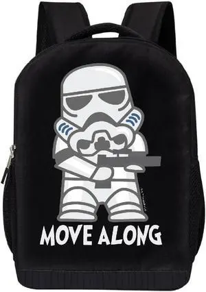 STAR WARS Lucasfilm Backpack Black Stormtrooper 18 Inch Air Mesh Padded Bag