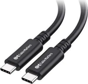 Cable Matters 20Gbps Long USB4 Cable/USB 4 Cable 9.8ft, Supports 8K Video, 240W Charging, Compatible with Thunderbolt 4 Cable, iPhone 16/15 Pro, Apple Vision Pro, iPad Pro, MacBook, XPS, Surface Pro
