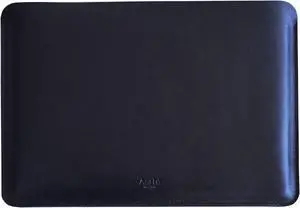 Aartedesign Genuine Vintage Leather Sleeve 14 Inch for MacBook 14 Pro 2021-2023 M1 A2442 Laptop Case Soft Handmade for Mac 14 Carrying Bag (Horizontal, Black)